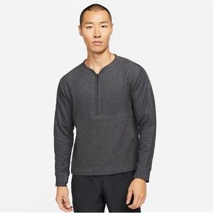 Nike Yoga Dri-FIT Half Zip Training Crew DD2186-010 (Grey)
